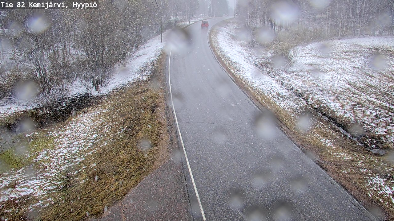 Weather Camera Image Road 82 Kemijärvi, Hyypiö, Kemijärvi, Lappi