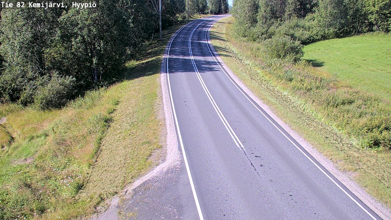 Weather Camera Image Road 82 Kemijärvi, Hyypiö, Kemijärvi, Lappi