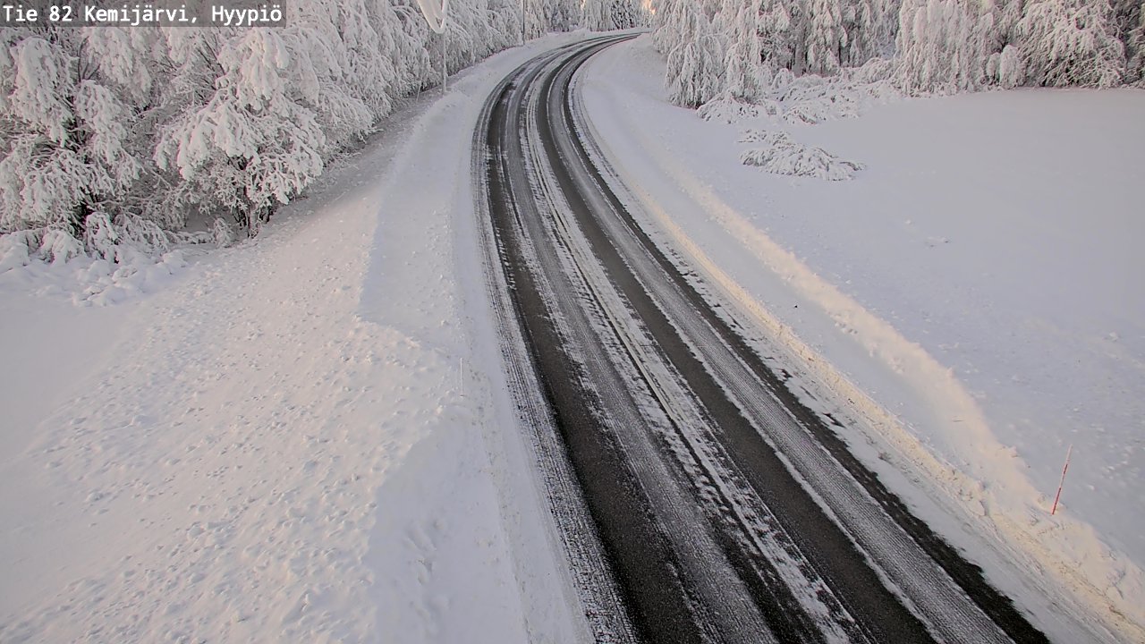 Weather Camera Image Väg 5 Kemi träsk, hyypiö, Kemijärvi, Lappi