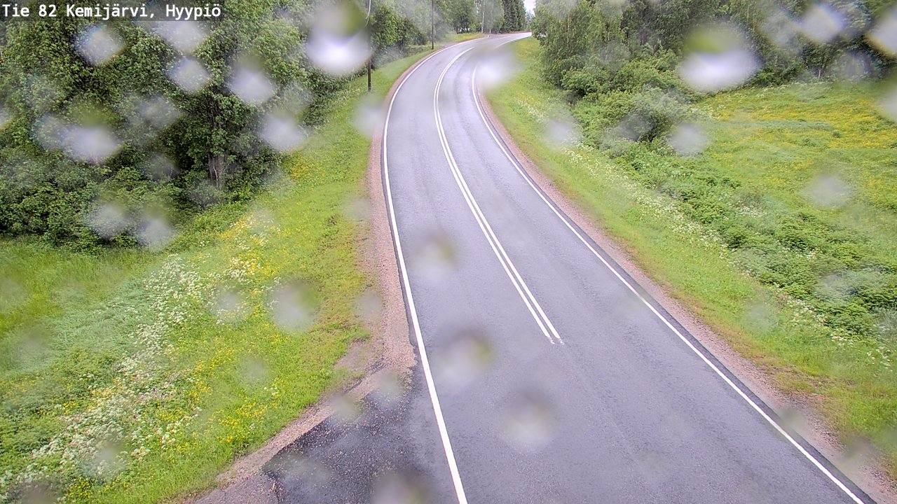 Weather Camera Image Väg 5 Kemi träsk, hyypiö, Kemijärvi, Lappi