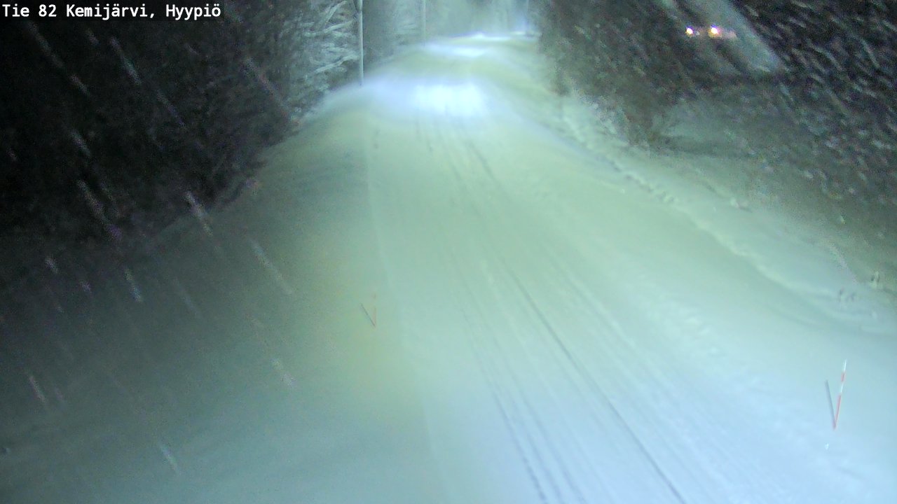 Weather Camera Image Väg 5 Kemi träsk, hyypiö, Kemijärvi, Lappi