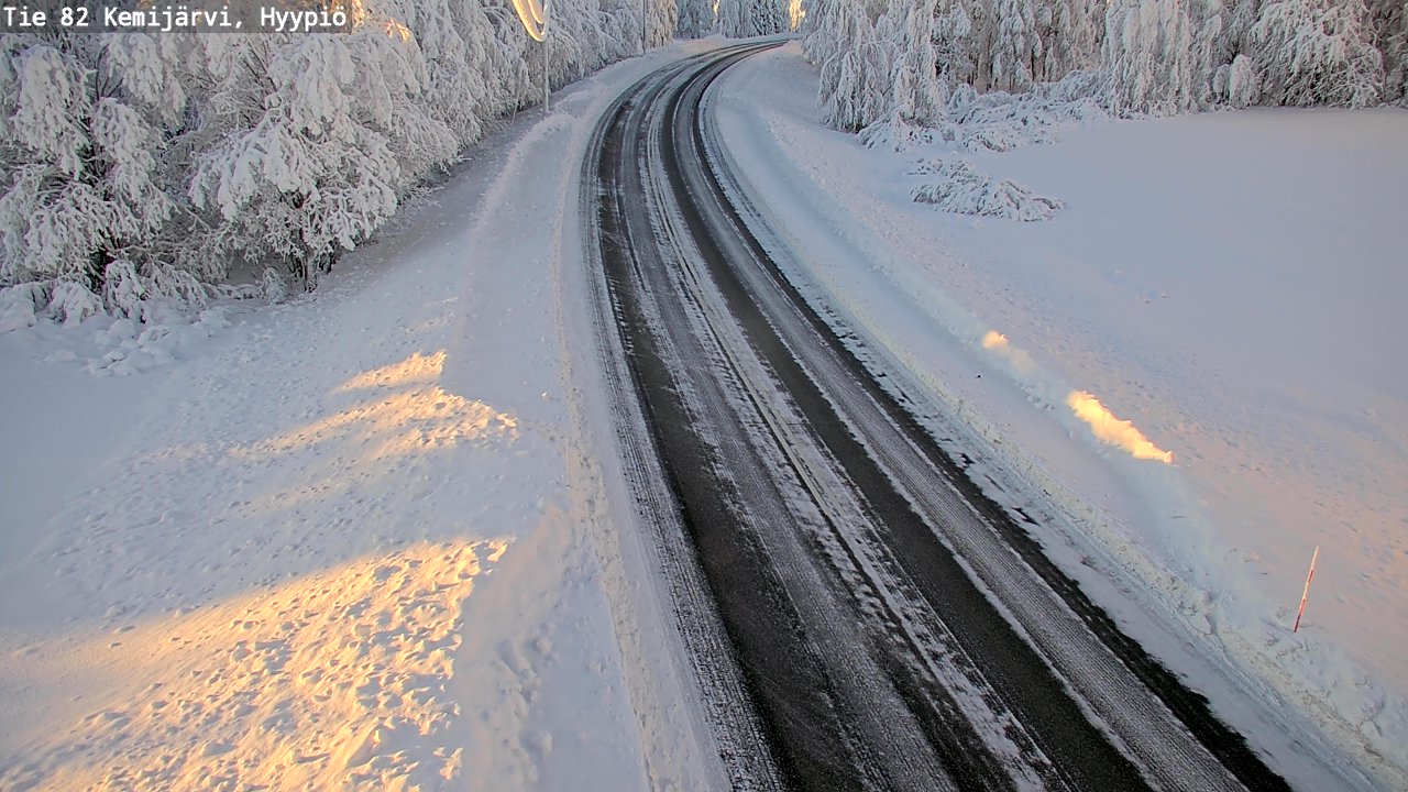 Weather Camera Image Väg 5 Kemi träsk, hyypiö, Kemijärvi, Lappi