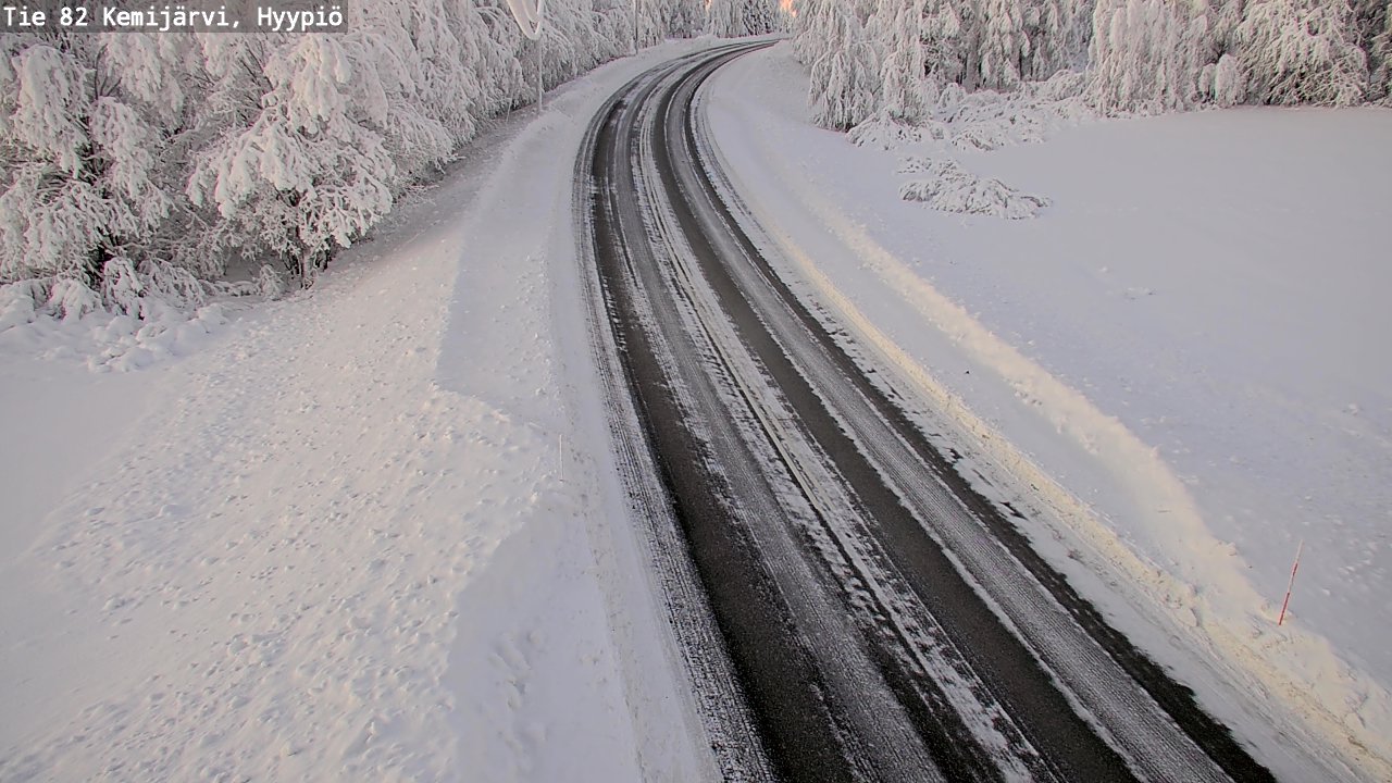Weather Camera Image Väg 5 Kemi träsk, hyypiö, Kemijärvi, Lappi