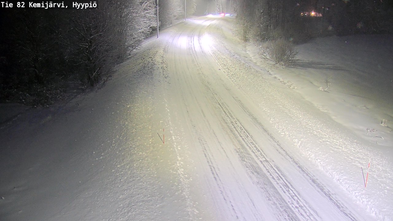 Weather Camera Image Road 82 Kemijärvi, Hyypiö, Kemijärvi, Lappi