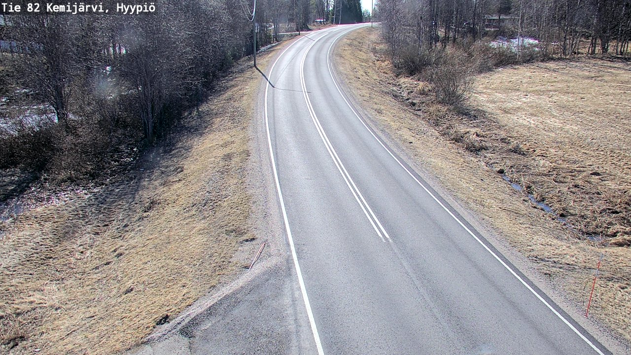 Weather Camera Image Road 82 Kemijärvi, Hyypiö, Kemijärvi, Lappi