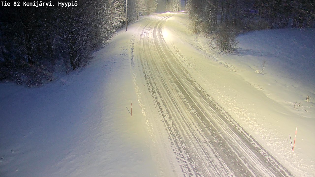 Weather Camera Image Väg 5 Kemi träsk, hyypiö, Kemijärvi, Lappi