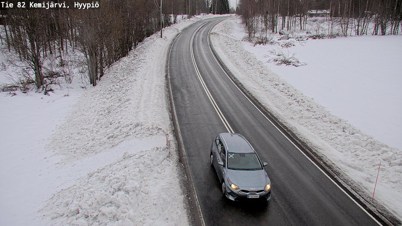 Weather Camera Image Väg 5 Kemi träsk, hyypiö, Kemijärvi, Lappi