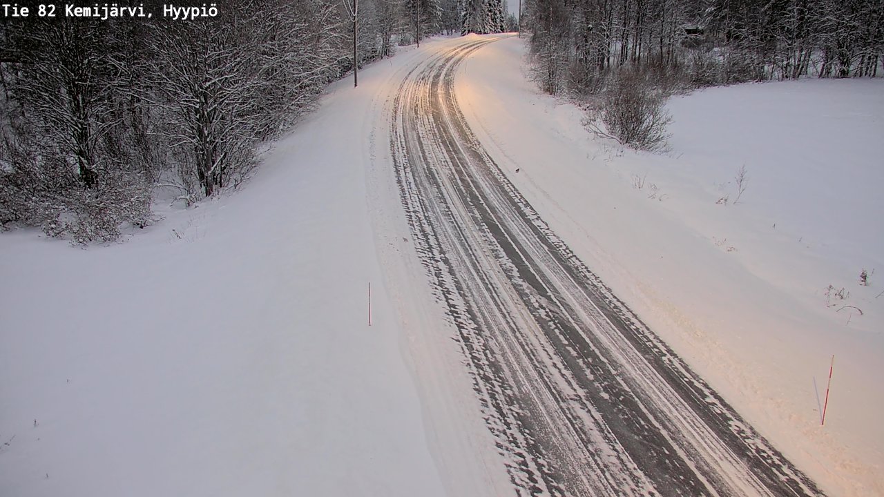 Weather Camera Image Väg 5 Kemi träsk, hyypiö, Kemijärvi, Lappi