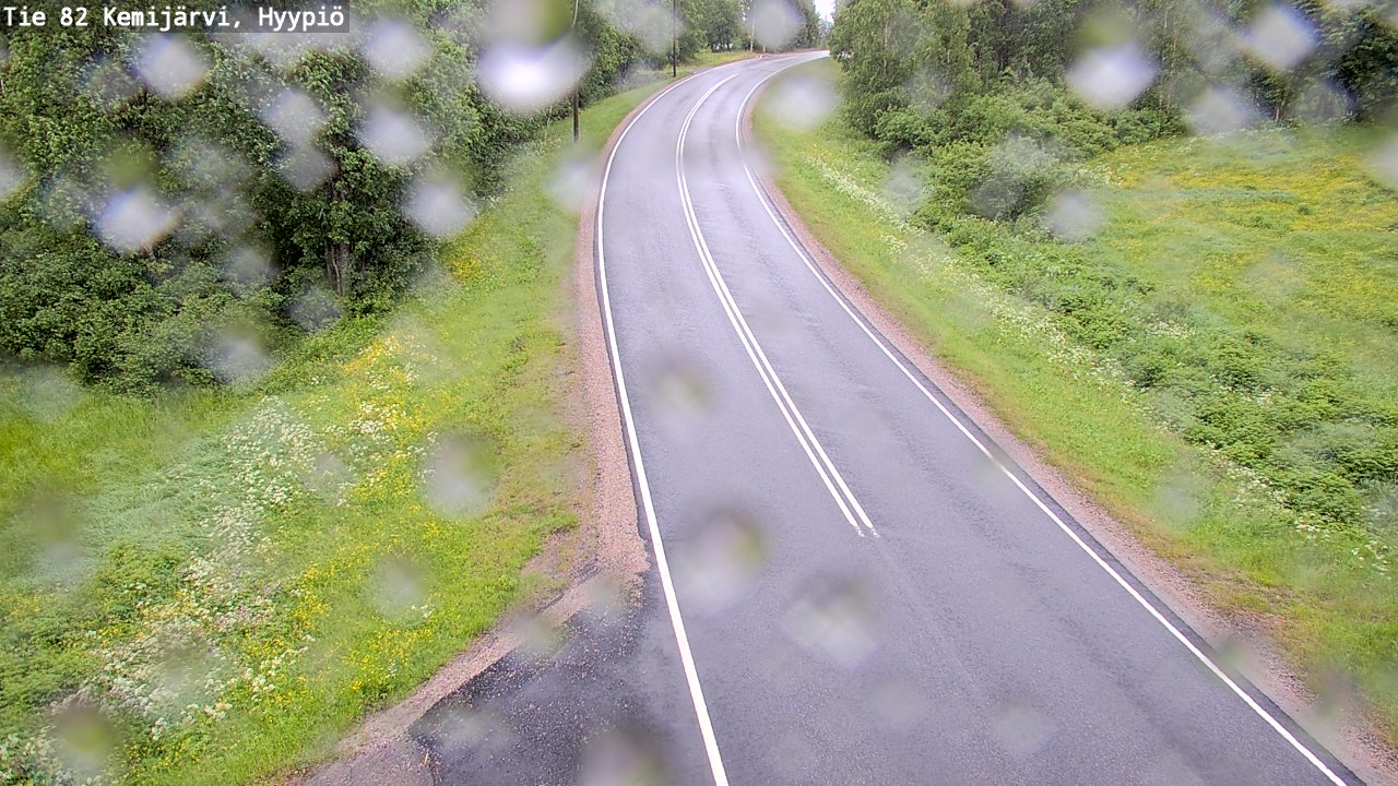 Weather Camera Image Väg 5 Kemi träsk, hyypiö, Kemijärvi, Lappi