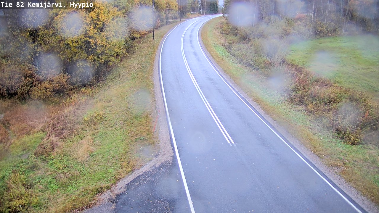 Weather Camera Image Road 82 Kemijärvi, Hyypiö, Kemijärvi, Lappi