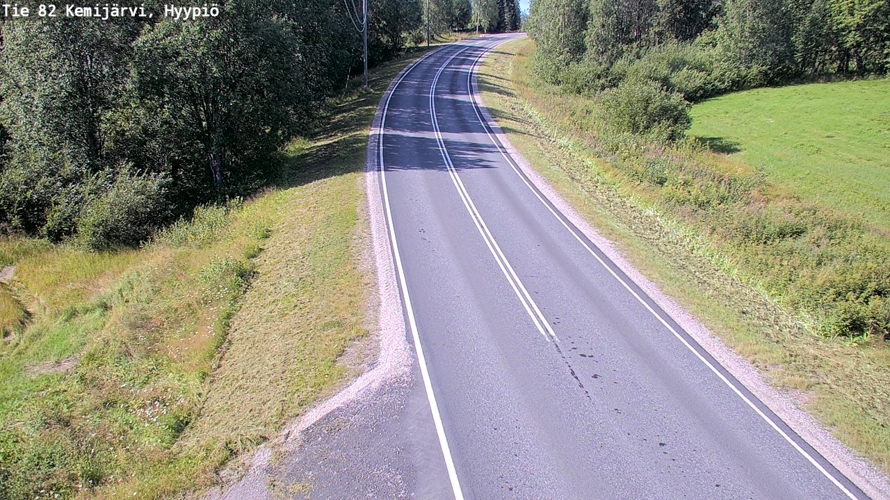 Weather Camera Image Road 82 Kemijärvi, Hyypiö, Kemijärvi, Lappi