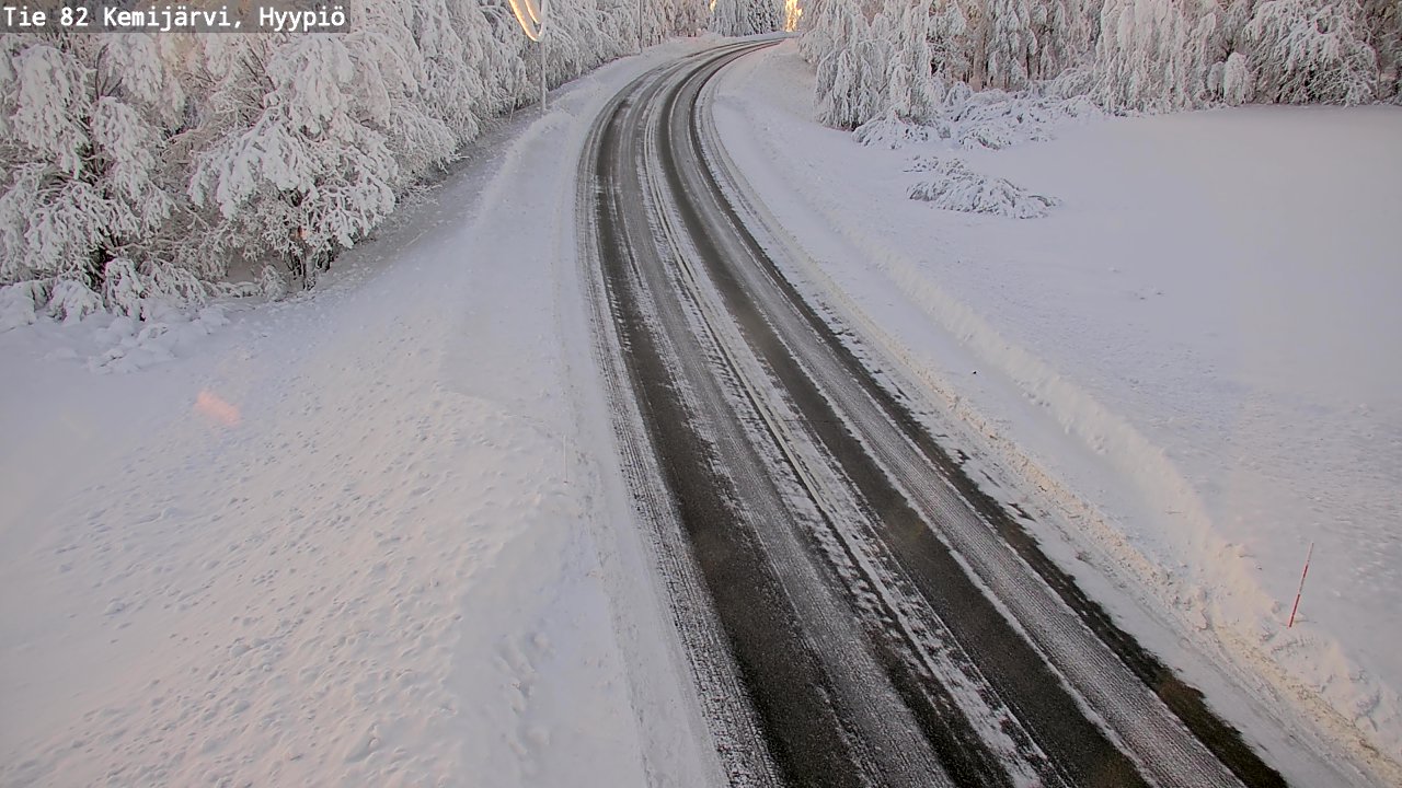 Weather Camera Image Väg 5 Kemi träsk, hyypiö, Kemijärvi, Lappi