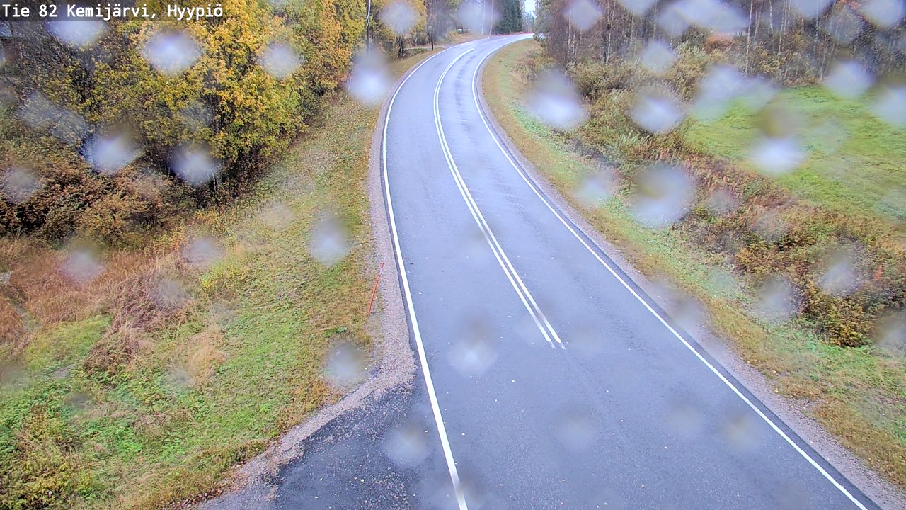 Weather Camera Image Road 82 Kemijärvi, Hyypiö, Kemijärvi, Lappi
