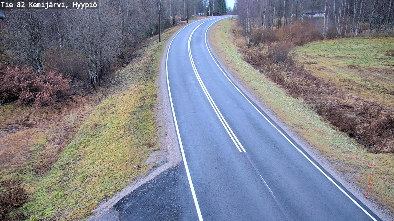 Weather Camera Image Road 82 Kemijärvi, Hyypiö, Kemijärvi, Lappi