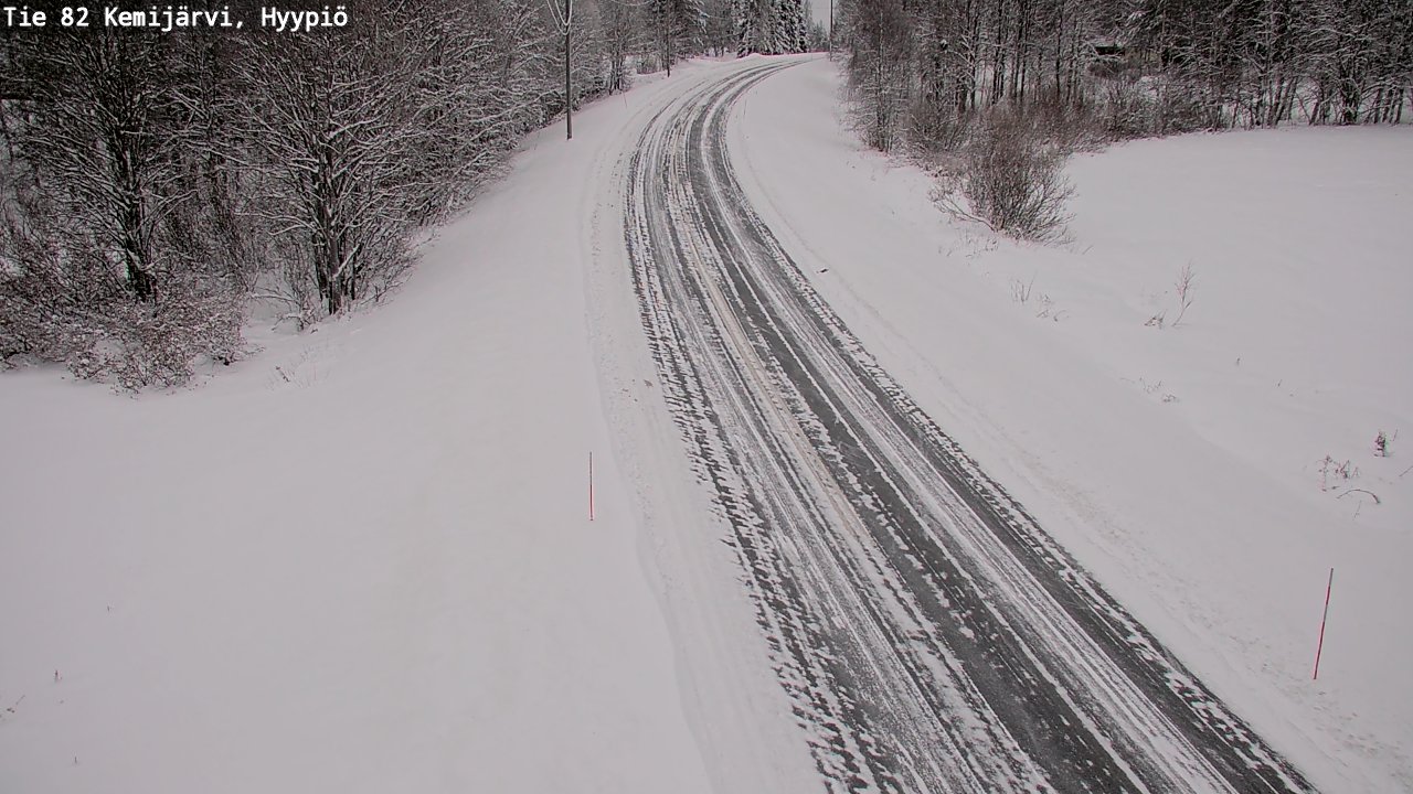 Weather Camera Image Väg 5 Kemi träsk, hyypiö, Kemijärvi, Lappi