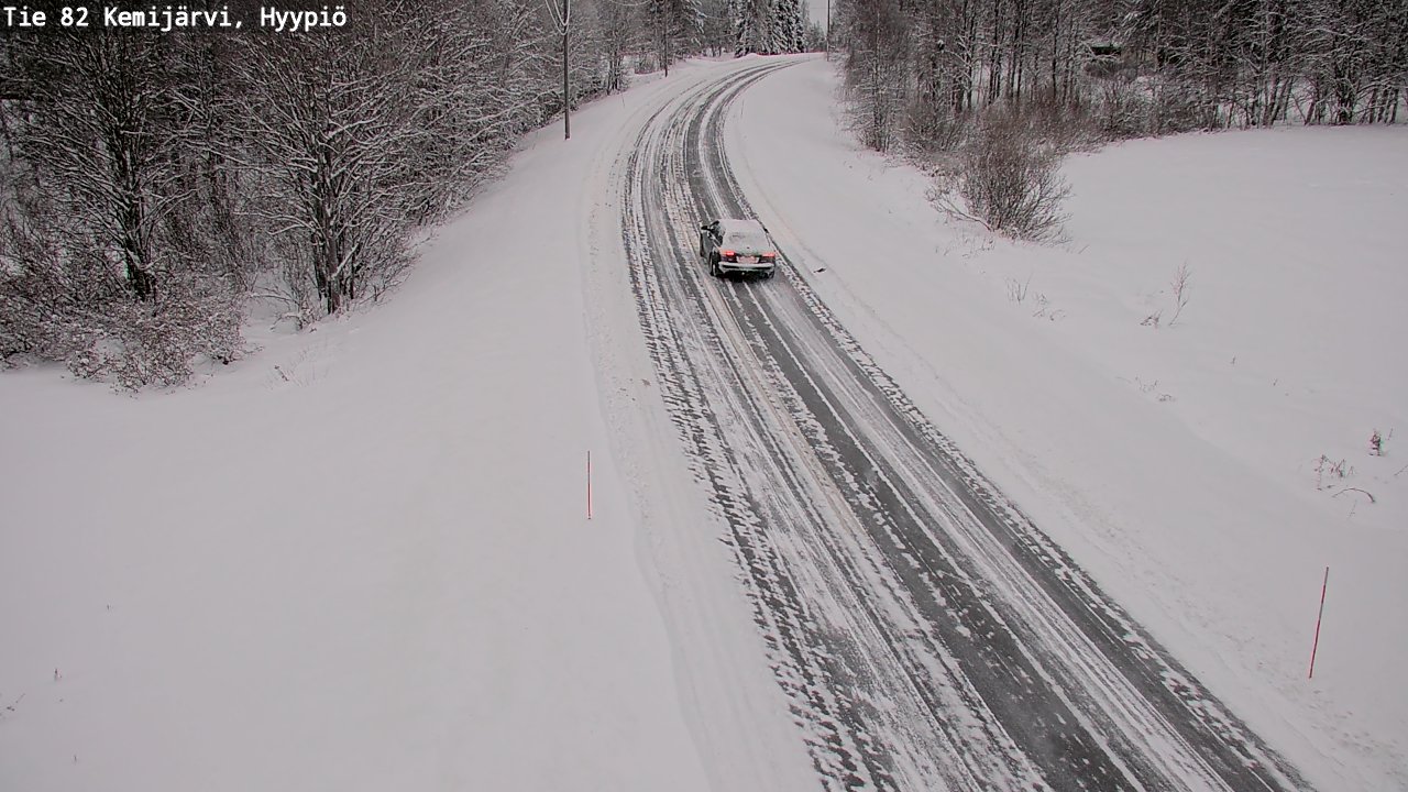 Weather Camera Image Väg 5 Kemi träsk, hyypiö, Kemijärvi, Lappi