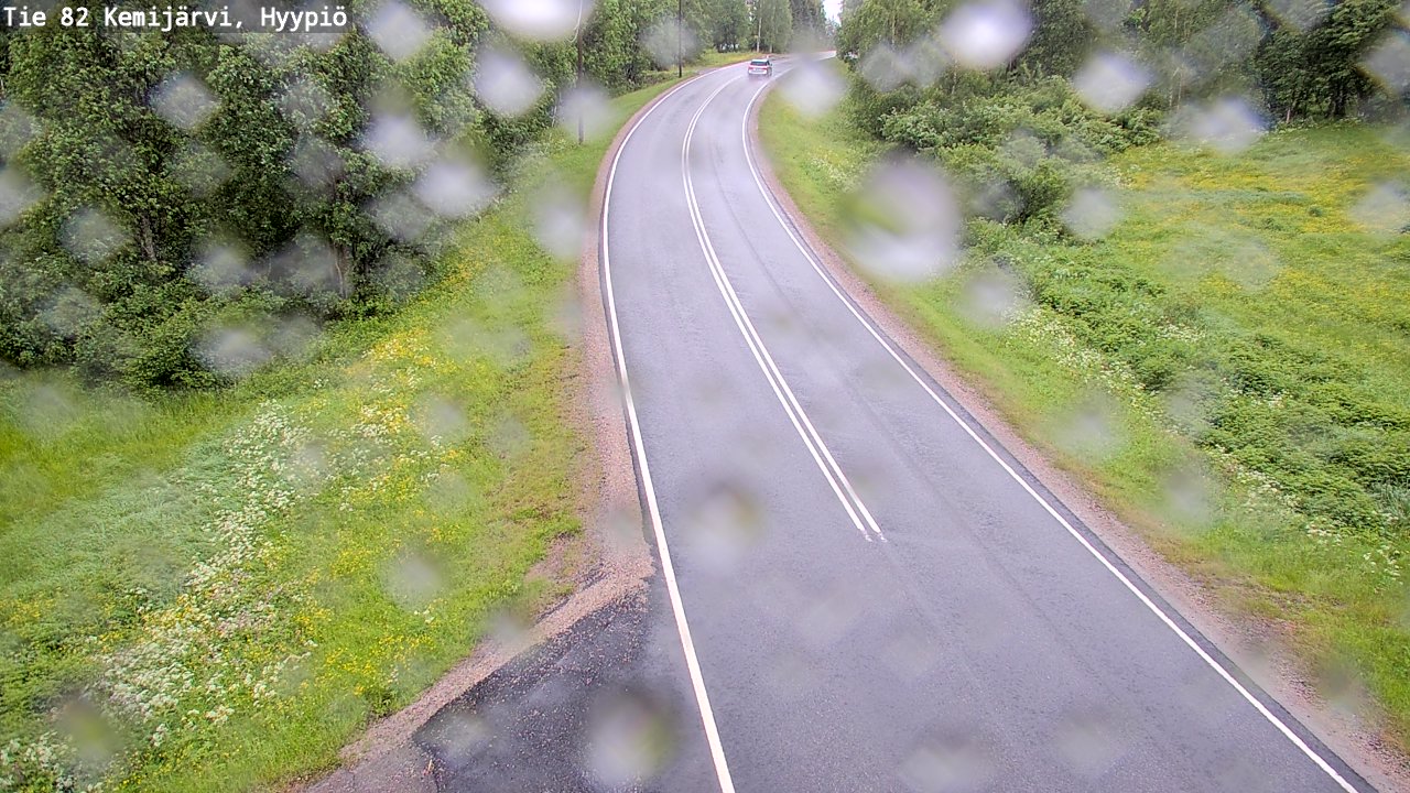 Weather Camera Image Väg 5 Kemi träsk, hyypiö, Kemijärvi, Lappi