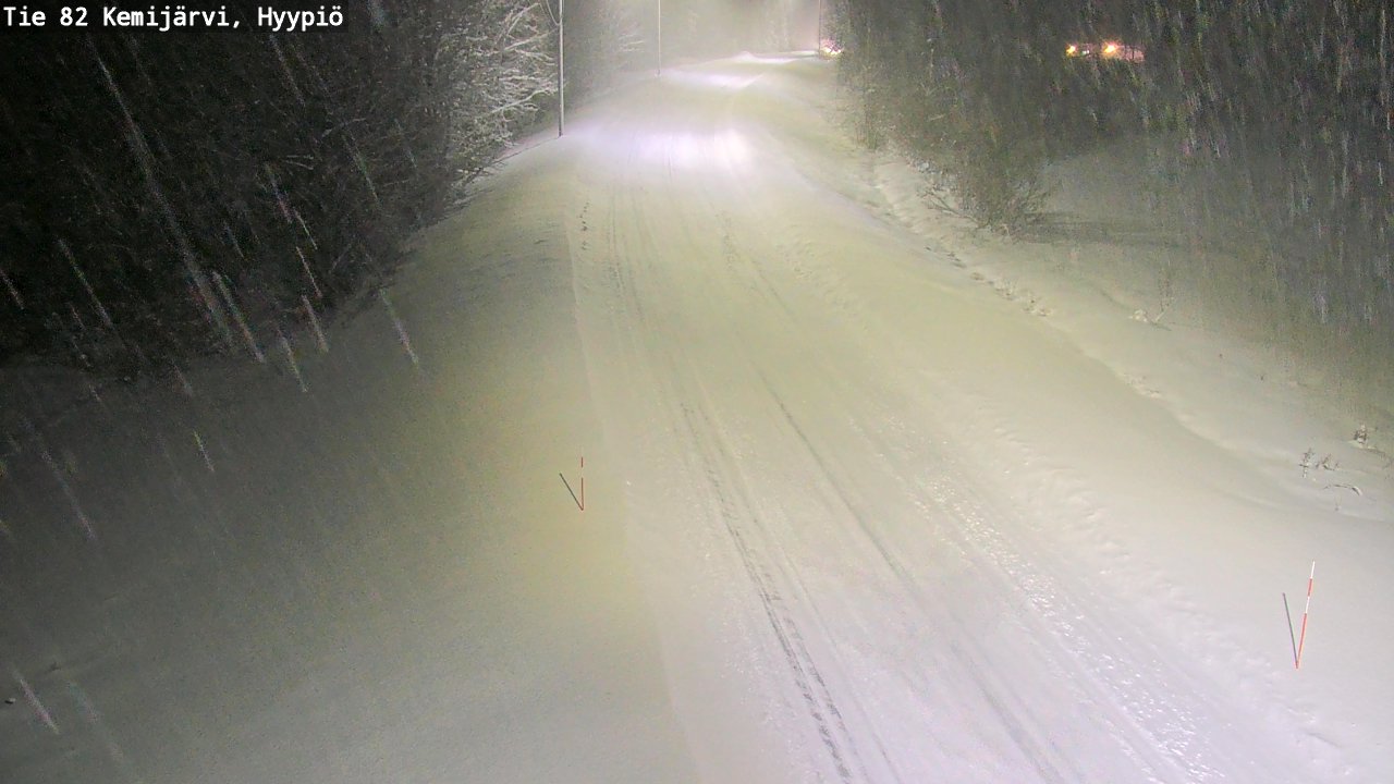 Weather Camera Image Väg 5 Kemi träsk, hyypiö, Kemijärvi, Lappi