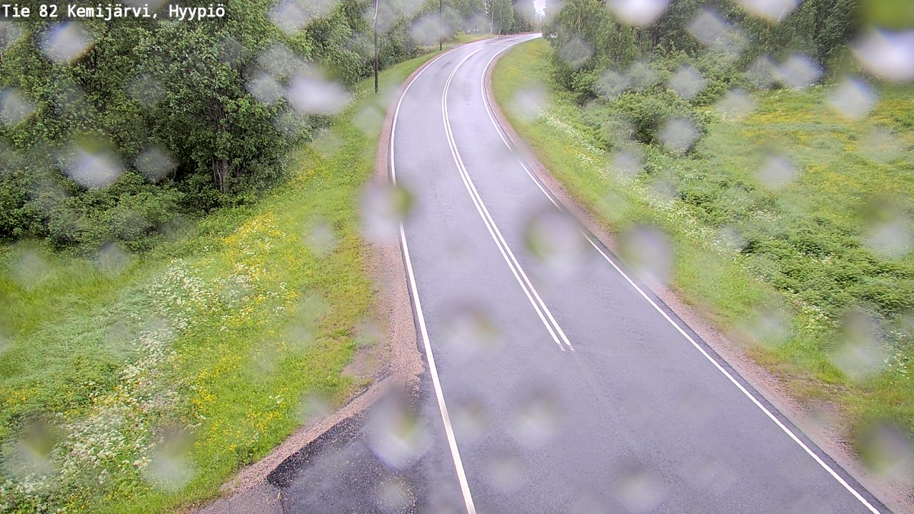 Weather Camera Image Väg 5 Kemi träsk, hyypiö, Kemijärvi, Lappi