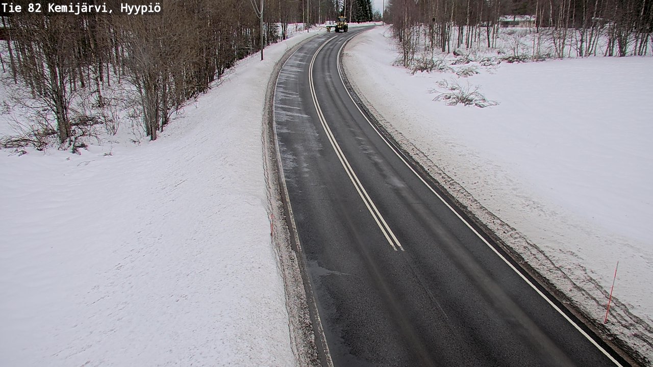 Weather Camera Image Road 82 Kemijärvi, Hyypiö, Kemijärvi, Lappi