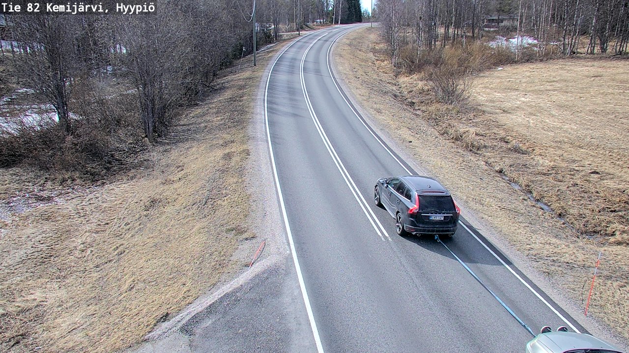 Weather Camera Image Road 82 Kemijärvi, Hyypiö, Kemijärvi, Lappi