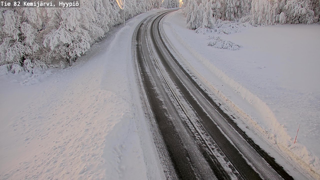 Weather Camera Image Väg 5 Kemi träsk, hyypiö, Kemijärvi, Lappi