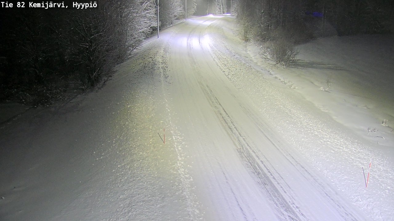 Weather Camera Image Road 82 Kemijärvi, Hyypiö, Kemijärvi, Lappi