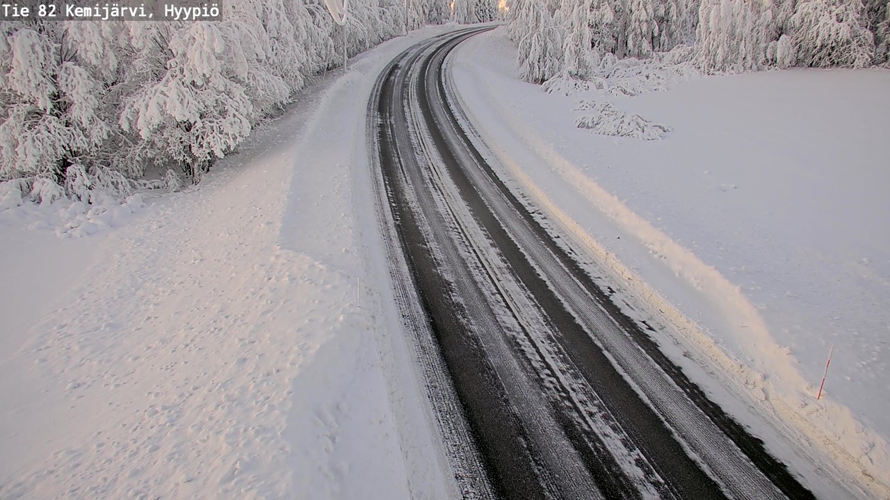 Weather Camera Image Väg 5 Kemi träsk, hyypiö, Kemijärvi, Lappi