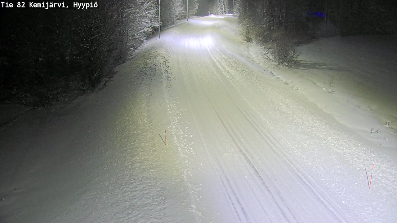 Weather Camera Image Väg 5 Kemi träsk, hyypiö, Kemijärvi, Lappi