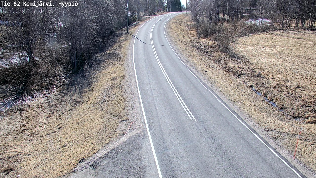 Weather Camera Image Road 82 Kemijärvi, Hyypiö, Kemijärvi, Lappi