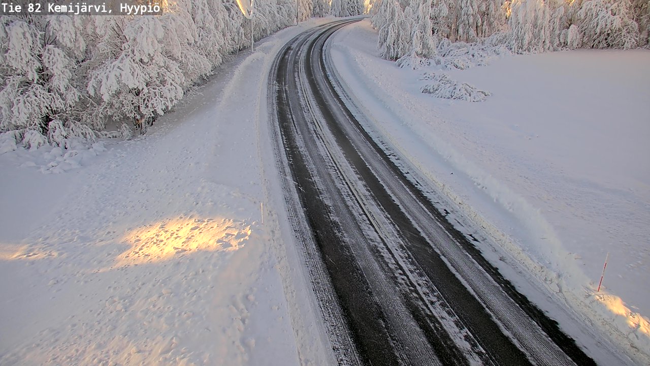 Weather Camera Image Väg 5 Kemi träsk, hyypiö, Kemijärvi, Lappi