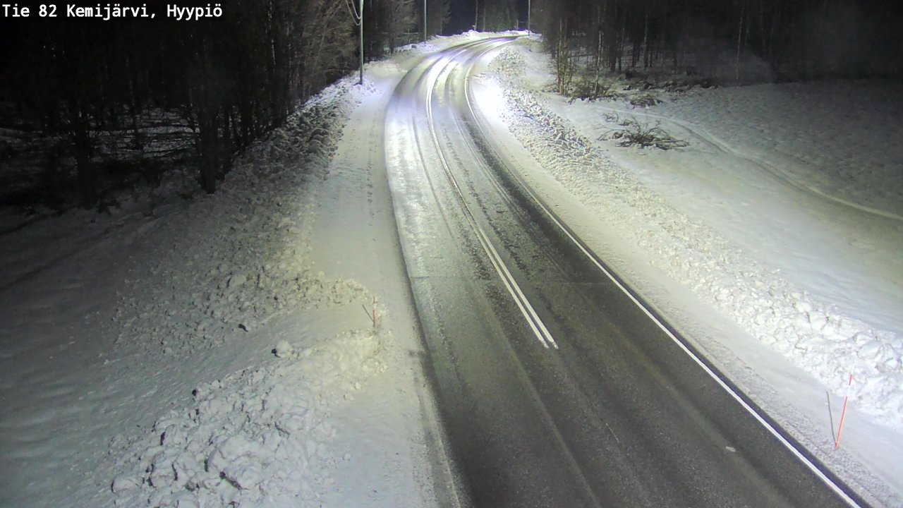 Weather Camera Image Väg 5 Kemi träsk, hyypiö, Kemijärvi, Lappi