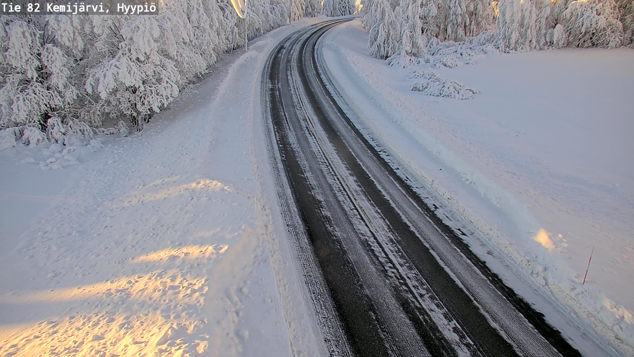 Weather Camera Image Väg 5 Kemi träsk, hyypiö, Kemijärvi, Lappi