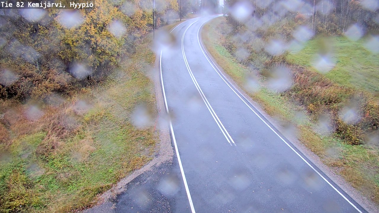 Weather Camera Image Road 82 Kemijärvi, Hyypiö, Kemijärvi, Lappi