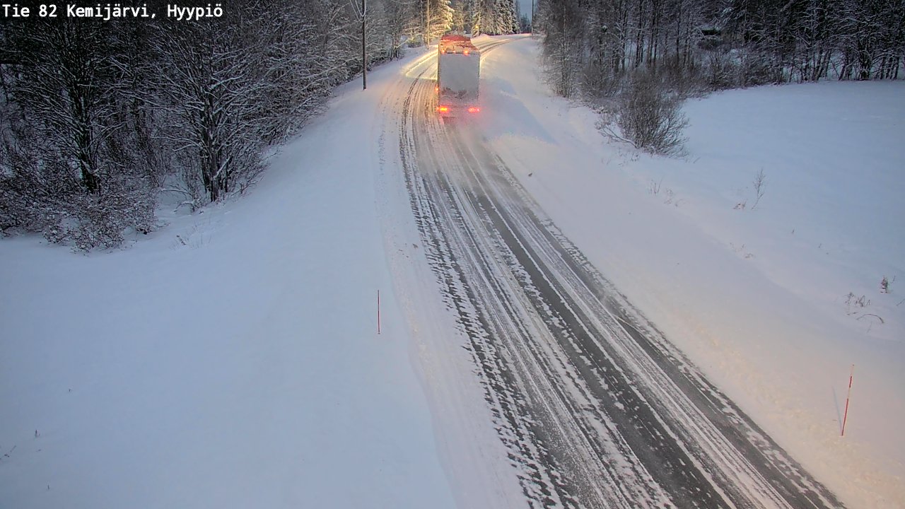 Weather Camera Image Väg 5 Kemi träsk, hyypiö, Kemijärvi, Lappi