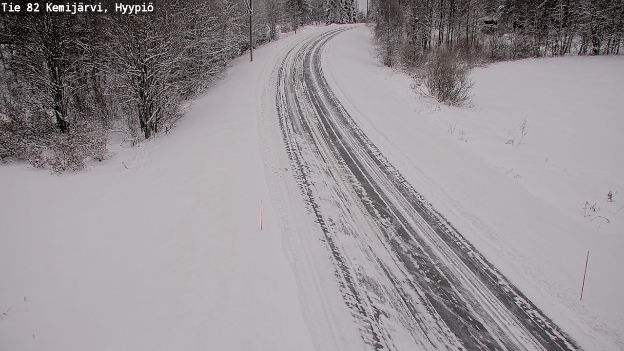 Weather Camera Image Väg 5 Kemi träsk, hyypiö, Kemijärvi, Lappi
