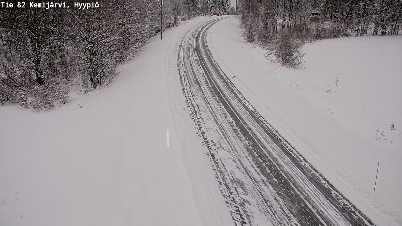 Weather Camera Image Väg 5 Kemi träsk, hyypiö, Kemijärvi, Lappi