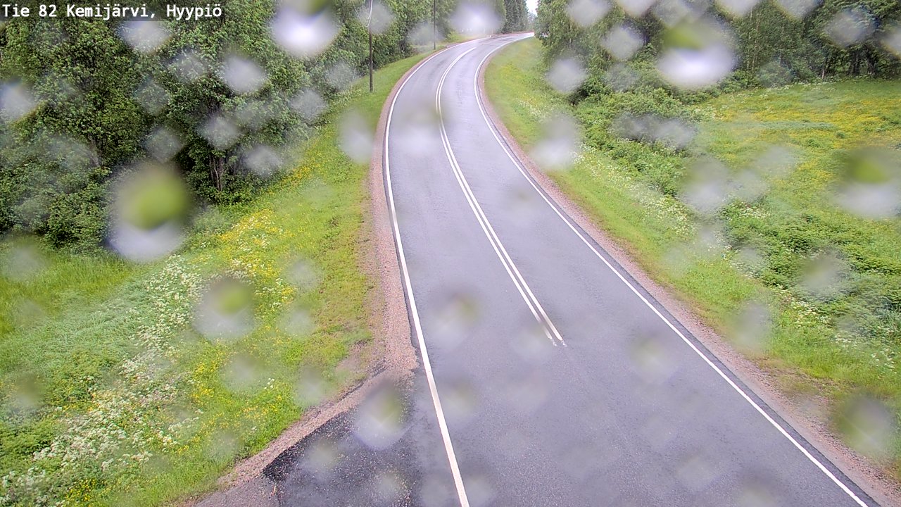 Weather Camera Image Väg 5 Kemi träsk, hyypiö, Kemijärvi, Lappi