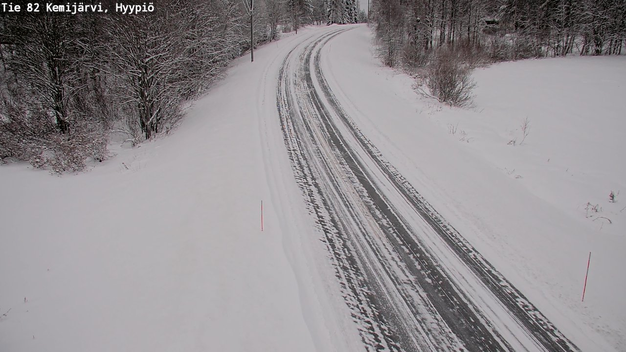 Weather Camera Image Väg 5 Kemi träsk, hyypiö, Kemijärvi, Lappi