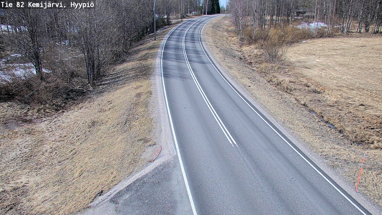Weather Camera Image Road 82 Kemijärvi, Hyypiö, Kemijärvi, Lappi