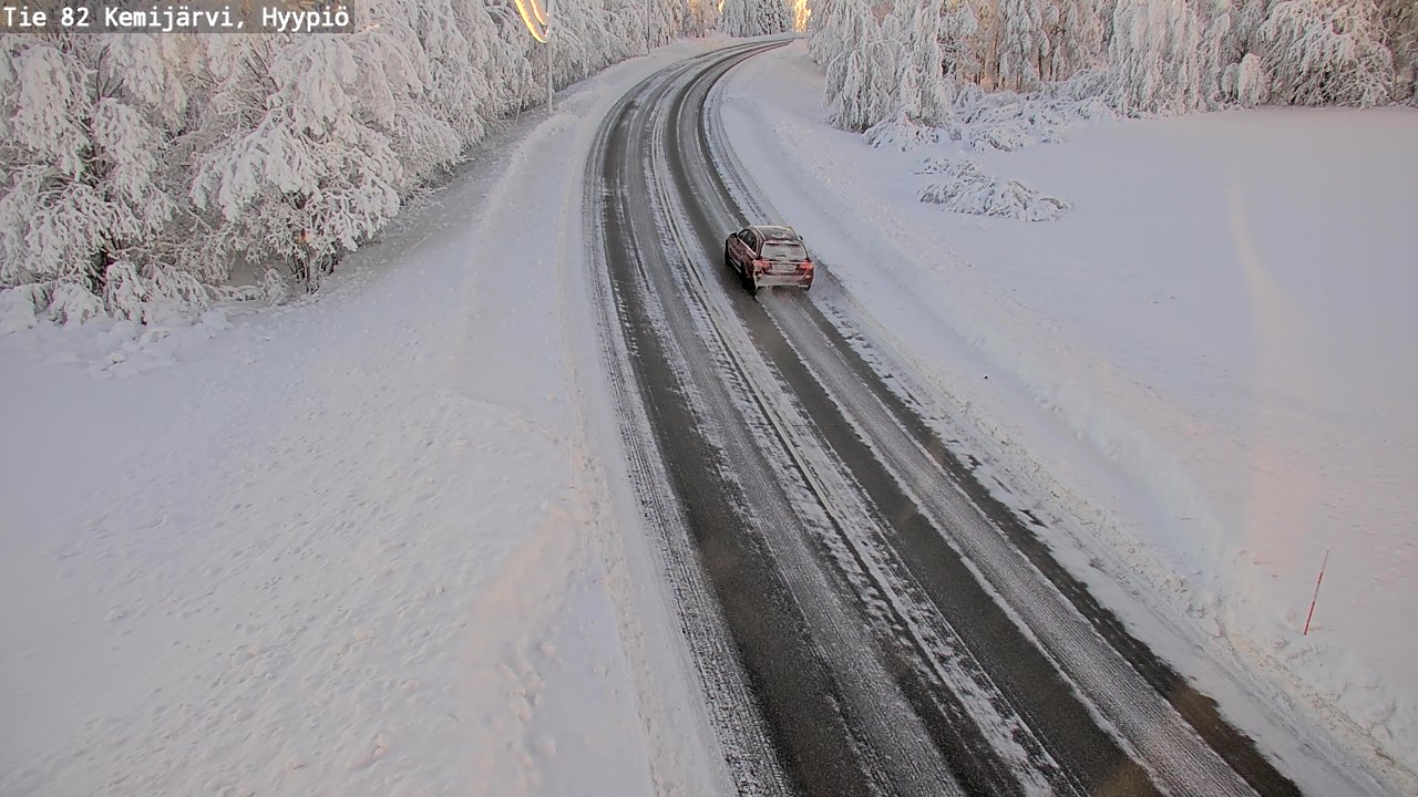 Weather Camera Image Väg 5 Kemi träsk, hyypiö, Kemijärvi, Lappi