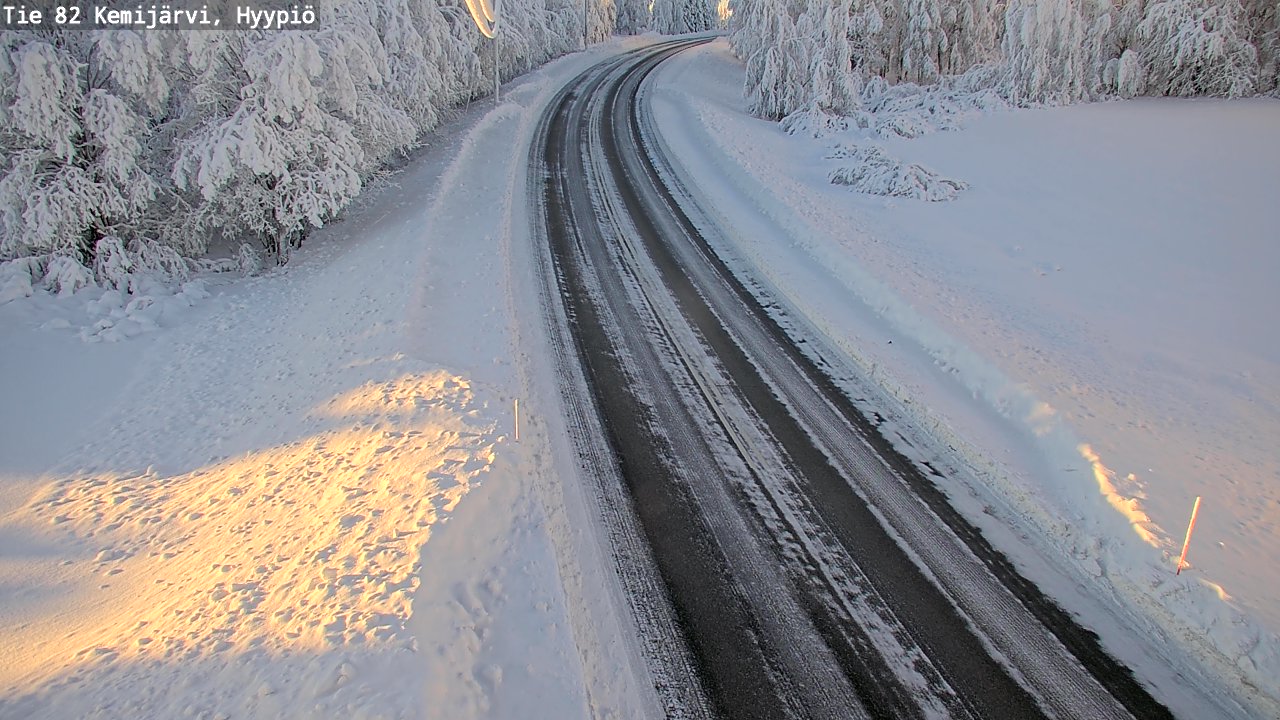 Weather Camera Image Väg 5 Kemi träsk, hyypiö, Kemijärvi, Lappi