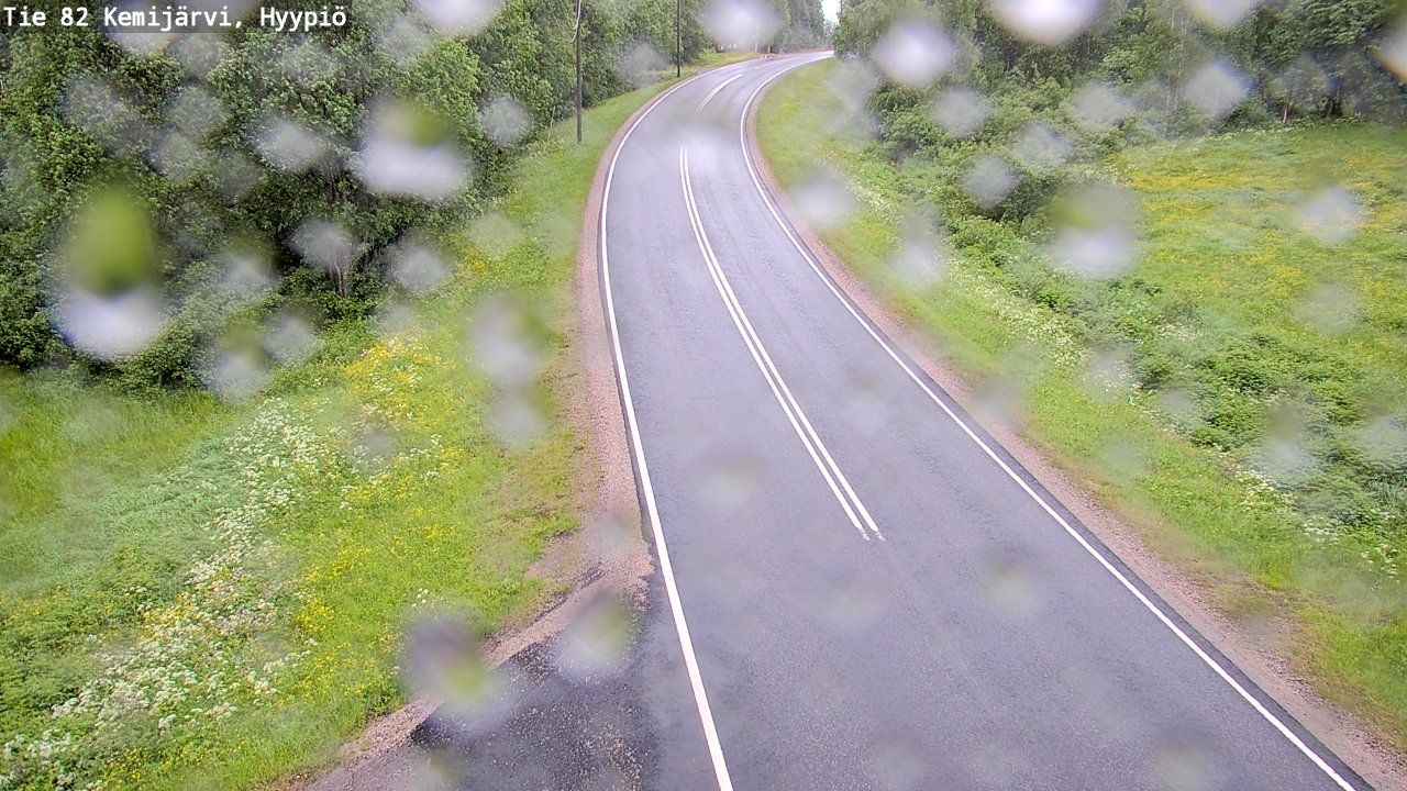 Weather Camera Image Väg 5 Kemi träsk, hyypiö, Kemijärvi, Lappi