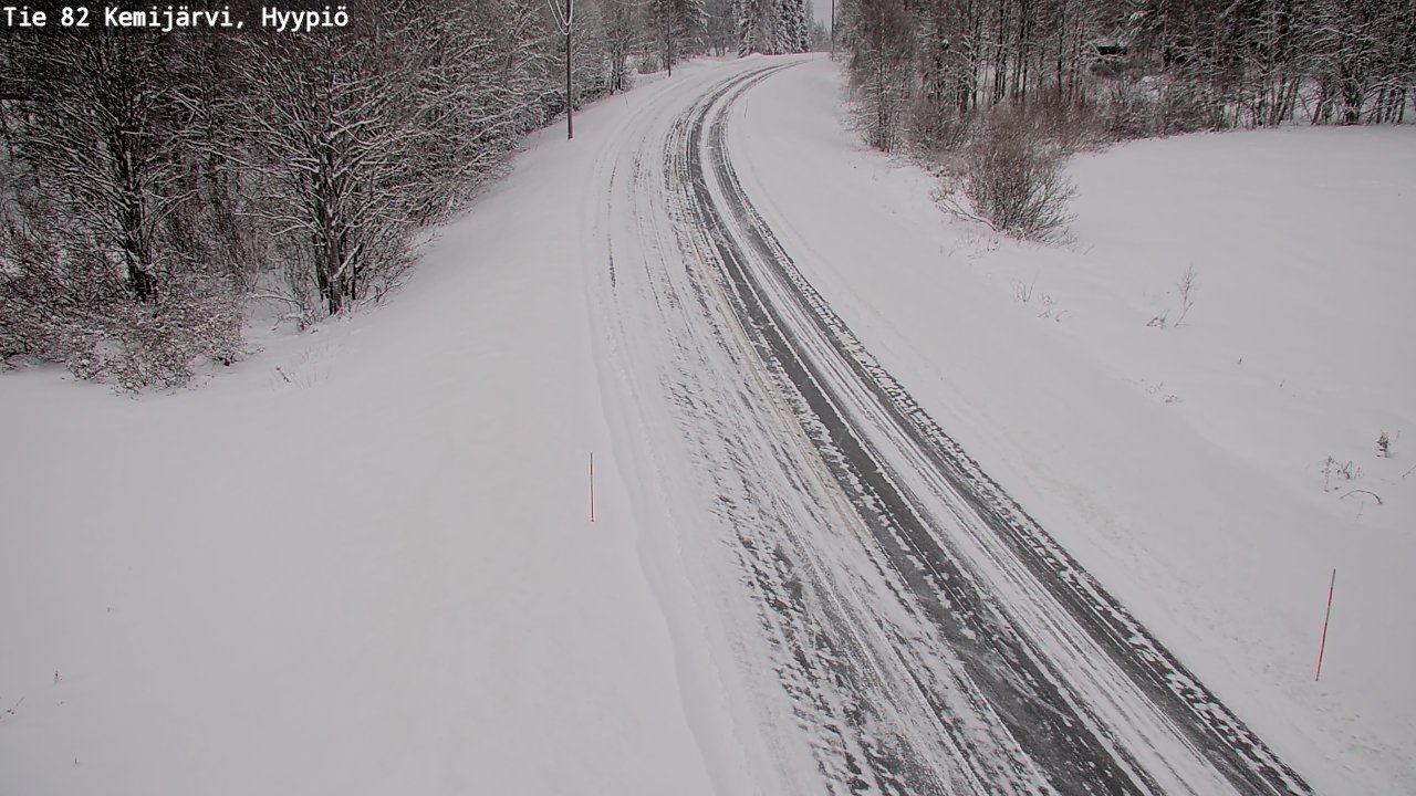Weather Camera Image Väg 5 Kemi träsk, hyypiö, Kemijärvi, Lappi