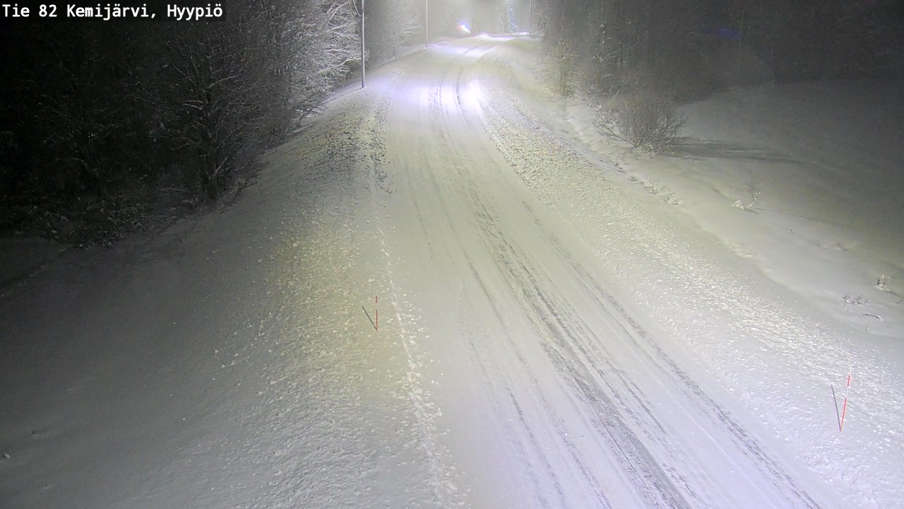 Weather Camera Image Road 82 Kemijärvi, Hyypiö, Kemijärvi, Lappi