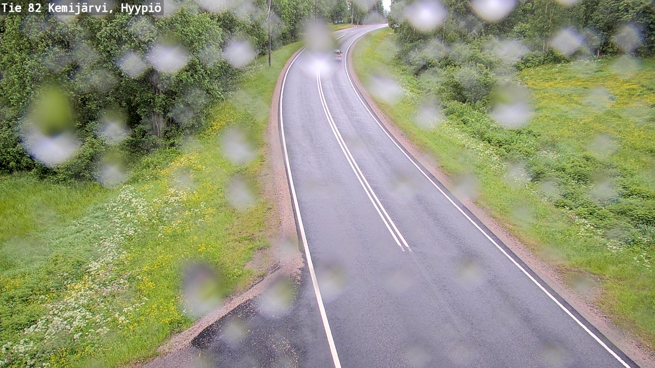Weather Camera Image Väg 5 Kemi träsk, hyypiö, Kemijärvi, Lappi