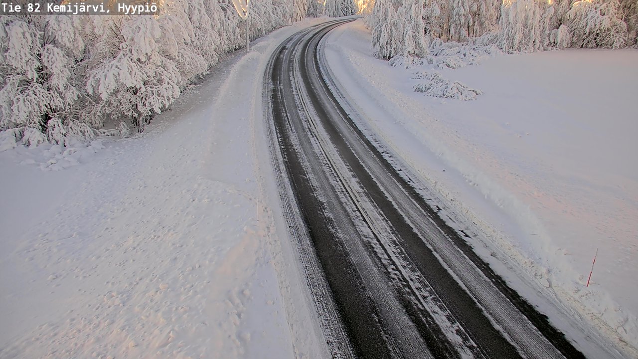 Weather Camera Image Väg 5 Kemi träsk, hyypiö, Kemijärvi, Lappi