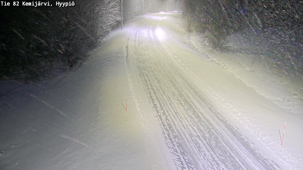 Weather Camera Image Väg 5 Kemi träsk, hyypiö, Kemijärvi, Lappi