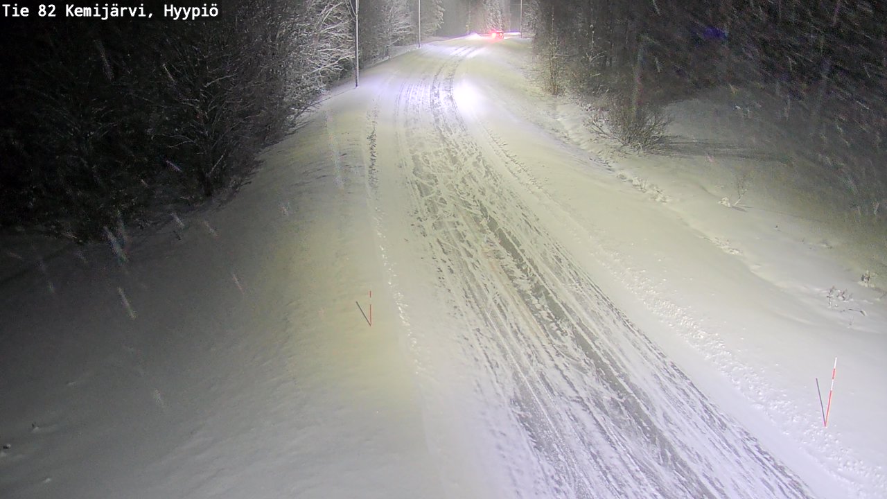 Weather Camera Image Väg 5 Kemi träsk, hyypiö, Kemijärvi, Lappi