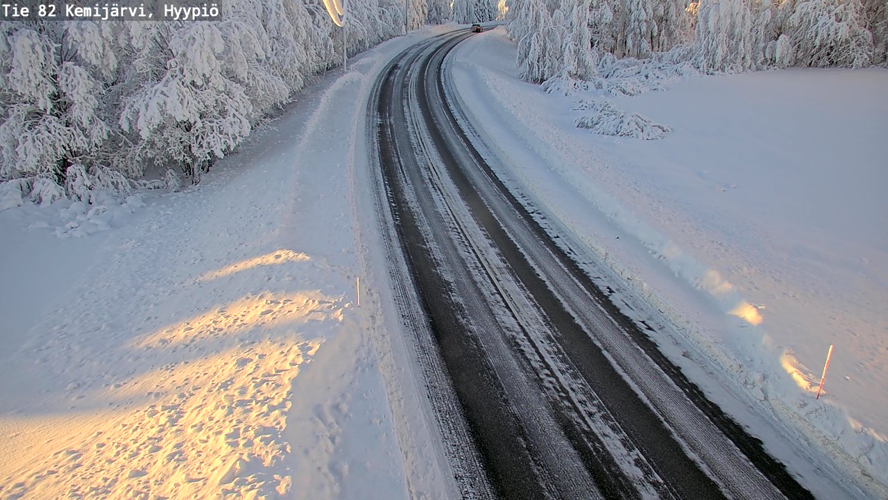Weather Camera Image Väg 5 Kemi träsk, hyypiö, Kemijärvi, Lappi